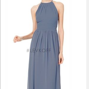 Bill Levkoff 7044 Slate Bridesmaid Dress